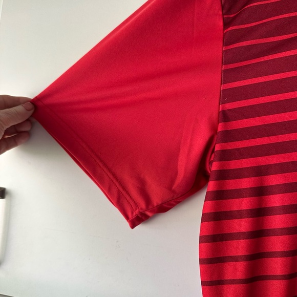 Hogan Red Polo Shirt Classic Striped Design - Picture 4 of 8